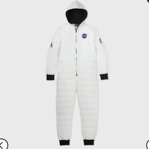 NASA Men’s Puffer Onesie Romper Hooded Costume